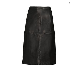 Joe’s Jean Faux Leather A-Line Skirt